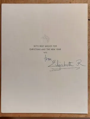 1972 Queen Elizabeth The Queen Mother Hand Signed Autograph  • £50