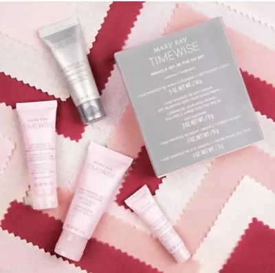 Mary Kay TimeWise On The Go 3D Miracle Set Combination To Oily 4 Piece Set - NIB • $18.99