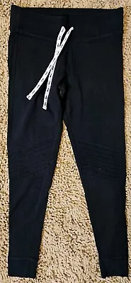 NEW Victoria's Secret PINK Women's Black Moto Jogger Yoga Sweatpants Size Small • $23.99