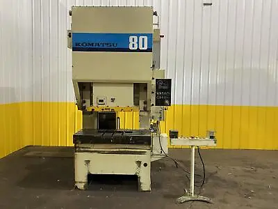 80 Ton Komatsu Model #obp80 Obs Gap Frame Stamping Press 3  Stroke: Stock #1875 • $27500