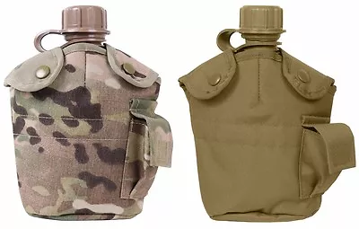 Rothco GI Style 1 QT MOLLE Military Tactical Canteen Cover • $13.99