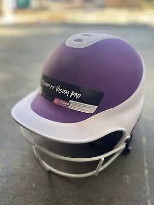 RIP-IT Womens Vision Pro Matte Two-Tone Softball Batting Helmet Purple SM | MD • $58.10