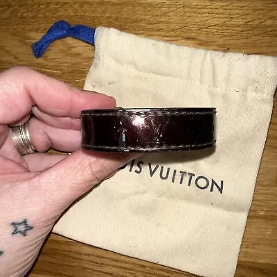 Louis Vuitton Patent Bracelet With Dust Bag Size 17 Adjustable • £80