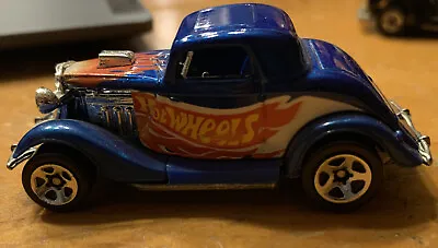 Vintage  1979 Hot Wheels Ford Hot Rod Blue With Flames White Wall Tires  • $5.29