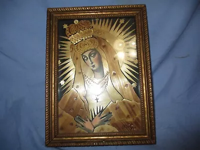 Vintage Foil Picture Woman With Crown • $25