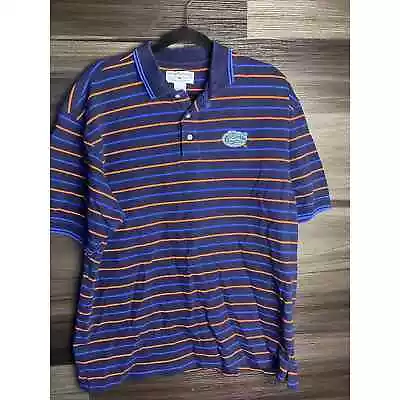 VINTAGE Florida Gators Polo Shirt Adult Large Blue UF Football Mens • $21.76