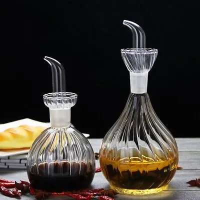 Olive Oil Bottle Pourer Glass Vinegar Drizzler Dispenser 500 900ML • £10.50