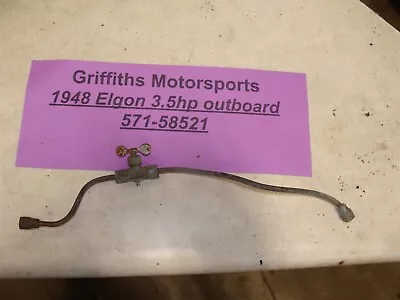 1948 ELGIN Outboard Motor 571-58521 Sears 3.5hp Fuel Valve Line Copper  • $18