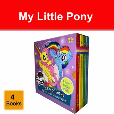 My Little Pony Big Box Of Books Collection 4 Books Box Set NEW Pack • £13.32