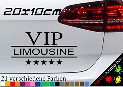 VIP Sedan Sticker Star Celebrity Very Important Person Fun Saying 20x10cm • £4.74