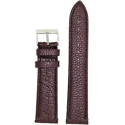 Watch Band Plum Purple Wine Metallic Leather Padded Built-In Spring Bars 12mm-20 • $17.95