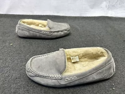 UGG Womens Ansley 3312 Moccasins Slippers Loafers Shoes Gray Size 7 Fast Ship • $35.02