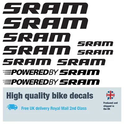 SRAM Bike Labels / Decals / Stickers 5+ Years External • $7.58