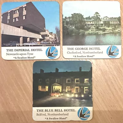 3 X Vaux Swallow Hotels Ltd Beer Mats • £3.99