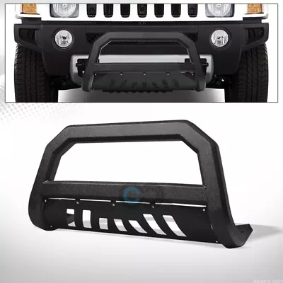 Fits 06-10 Hummer H3 Textured Black AVT Bull Bar Brush Push Bumper Grille Guard • $172.95