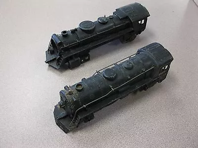 2 Vintage Marx Train Locomotives Die Cast Steam Engines #999 For Parts FREE SHIP • $50