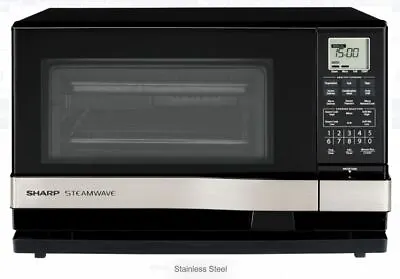 SHARP SteamWave Steam Wave AX-1100S MICROWAVE OVEN GRILL 3-in-1 Stainless NEW  • $129.99