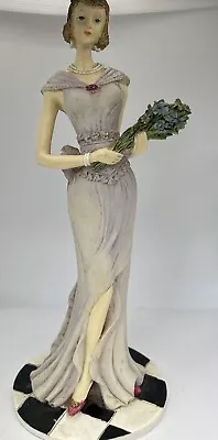 Beautiful Vintage  1980s Leonardo Art Deco Lady Figurine • £18