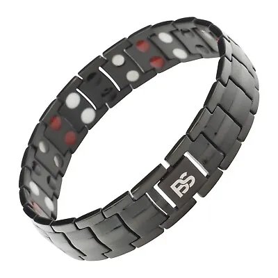 Magnetic Bracelet Men 4 Elements Arthritis Pain Relief Balance Energy Power  • $49.95