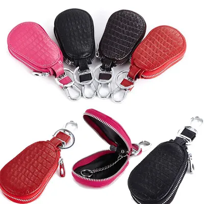 Universal Women Men PU Leather Key Car Small Wallet Zipper Keychain Coin Purse • $8.99