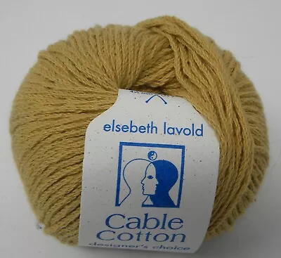 1 Skein Elsebeth Lavold 100% Cotton Cable  #09  Yarn • $4.35