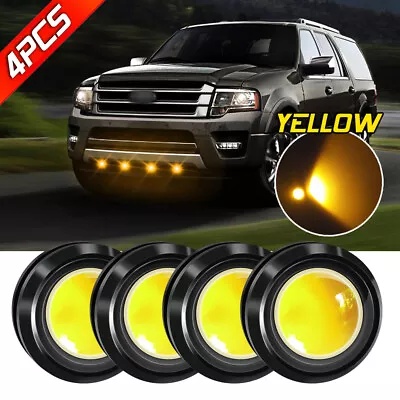 4pcs Yellow Raptor Style LED Front Grille Lights Kit For Ford Maverick 2022-2024 • $9.99