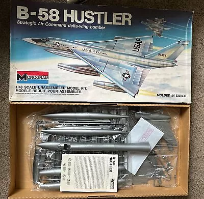 Vintage Monogram 1/48 B-58 HUSTLER No.5704 Pre-owned • $59.99