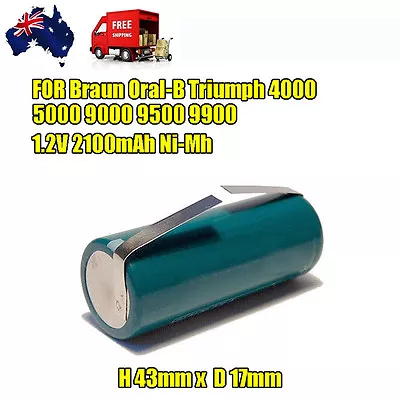 Battery For Braun ORAL-B Triumph Smart Toothbrush 4000 5000 9000 9500 1.2V • $18.89