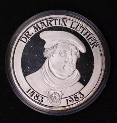 1983 GERMANY Martin Luther Religious REFORMER German Proof Silver Medal I107937 • $49.95