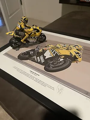 Valentino Rossi Minichamps 2005 Laguna Seca Motorcycle And Matching Art • $600