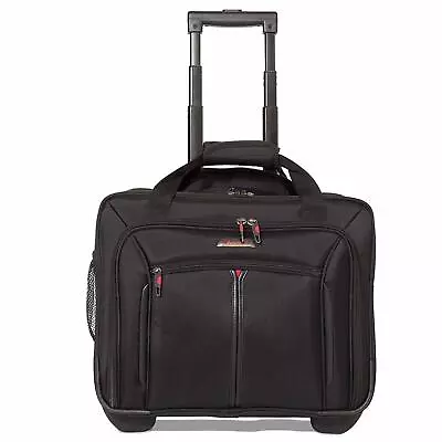 Aerolite 15.6” Rolling Executive Cabin Luggage Business Laptop Bag With Wheels • £44.99