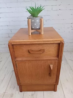 Mid Century Vintage G Plan Brandon Bedside Table Cabinet Retro 1950 Restored • £175