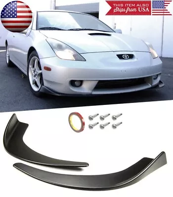 Bumper Lip Diffuser Fin Spoiler Splitters Black Winglet Blade For Honda  Acura • $33.87