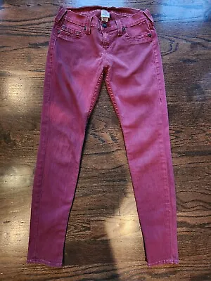 True Religion Red Casey Low Rise Women's Jeans Size 30 • $12