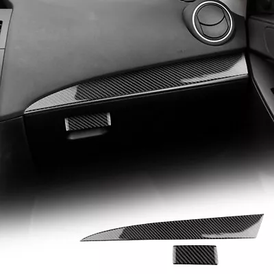 Black Passenger Golve Box Trim Strip Carbon Fiber Sticker For Mazda 3 2010-2013 • $17.99