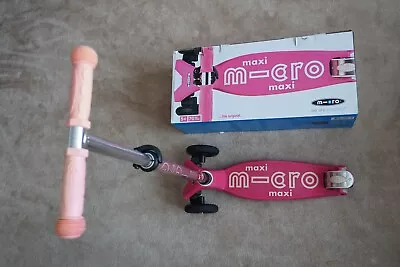 Micro Maxi Duluxe Scooter Pink W/ Box 5+ 70kg Kids • £40