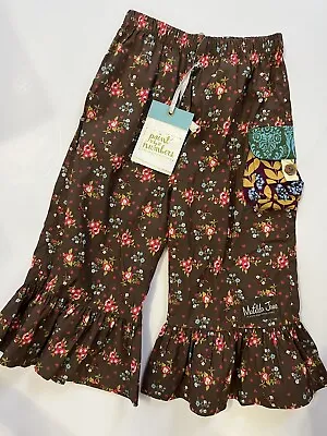 Matilda Jane Paint By Numbers Brown Floral Taylor Ruffles Size 4 New • $24.99