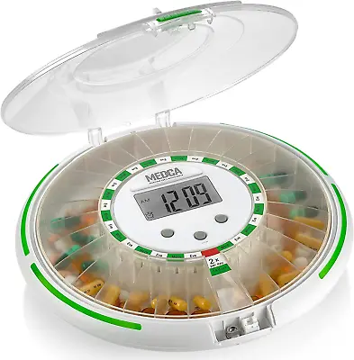 £136.56 • Buy Automatic Pill Dispenser With 28-Day Electronic Medication Organizer - Lockable