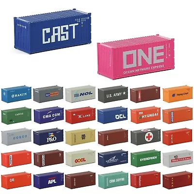 3pcs N Gauge 1:160 20ft Shipping Container 20' Cargo Box With Magnets C15007 • £15.59