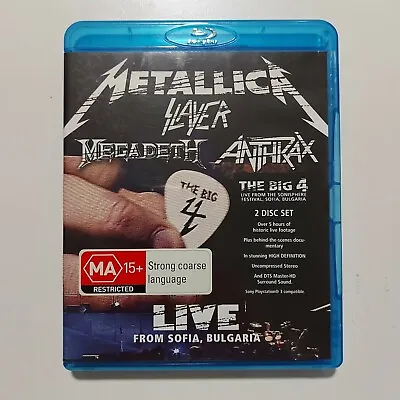 Metallica Slayer Megadeth Anthrax LIVE In Sofia (Blu-ray 2010) Rock Music • $15.29