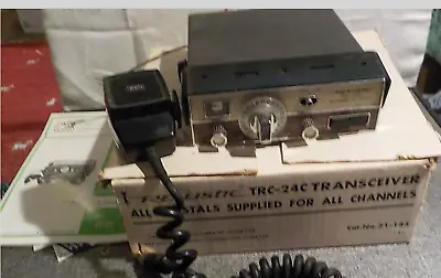 Vintage REALISTIC TRC-24C MOBLE CB RADIO ALL CHANNEL-CRYSTAL BAND TRANSCEIVER . • $17.42