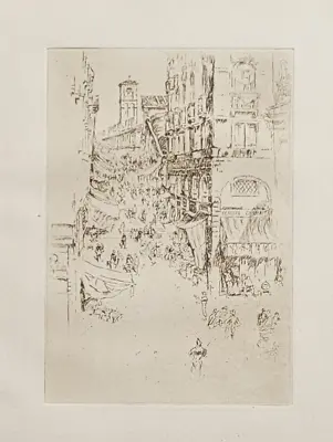 James McNeill Whistlerphotogravure Of Venice EtchingThe Rialto1886/1922 • $5