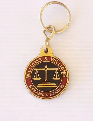 Vintage Williams & Williams Barristers Solicitors Red Hill Village Metal Keyring • $11.52