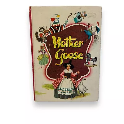 Vintage Mother Goose 1950s Nursery Rhyme Book (Whitman) Retro Nursery Decor • $21.99