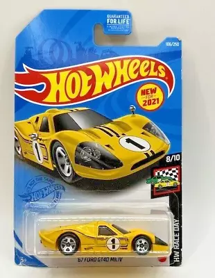 HOT WHEELS HW RACE DAY '67 FORD GT40 Mk.IV 8/10 #106 • $2.99