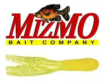 Mizmo Tubes Crappie Panfish 1.5 Inch Specs 11017 Yellow With Chartreuse Tail • $5.99