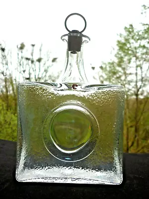 Mid Century Modern Iittala Tapio Wirkkala Small Glass Liqueur Decanter & Stopper • £13.50