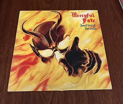 MERCYFUL FATE Don't Break The Oath '84 LP ORIG US GREEN Label-KING DIAMOND -VG+ • $95