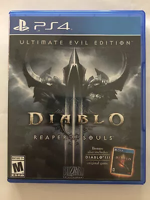 Diablo III 3 Reaper Of Souls PS4 Video Game Ultimate Evil Edition • $9.95