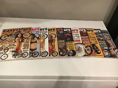 EASYRIDER Magazine Lot 2009 PARTIAL YEAR 11  ISSUES Centerfolds Motorcycle MAGS • $12